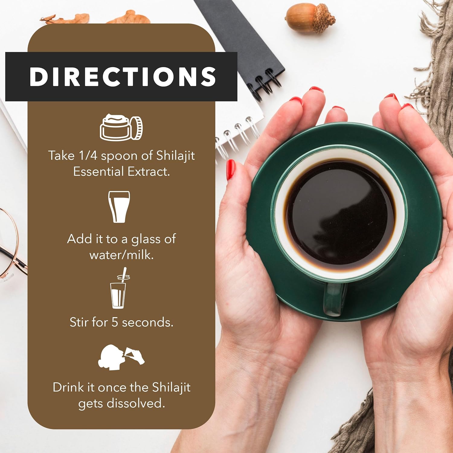 Organic Himalayan Shilajit Gel for Energy, Digestive Health, and Immune Support - Natural Black Resin with Fulvic Acid, Iron, and Magnesium - 60g