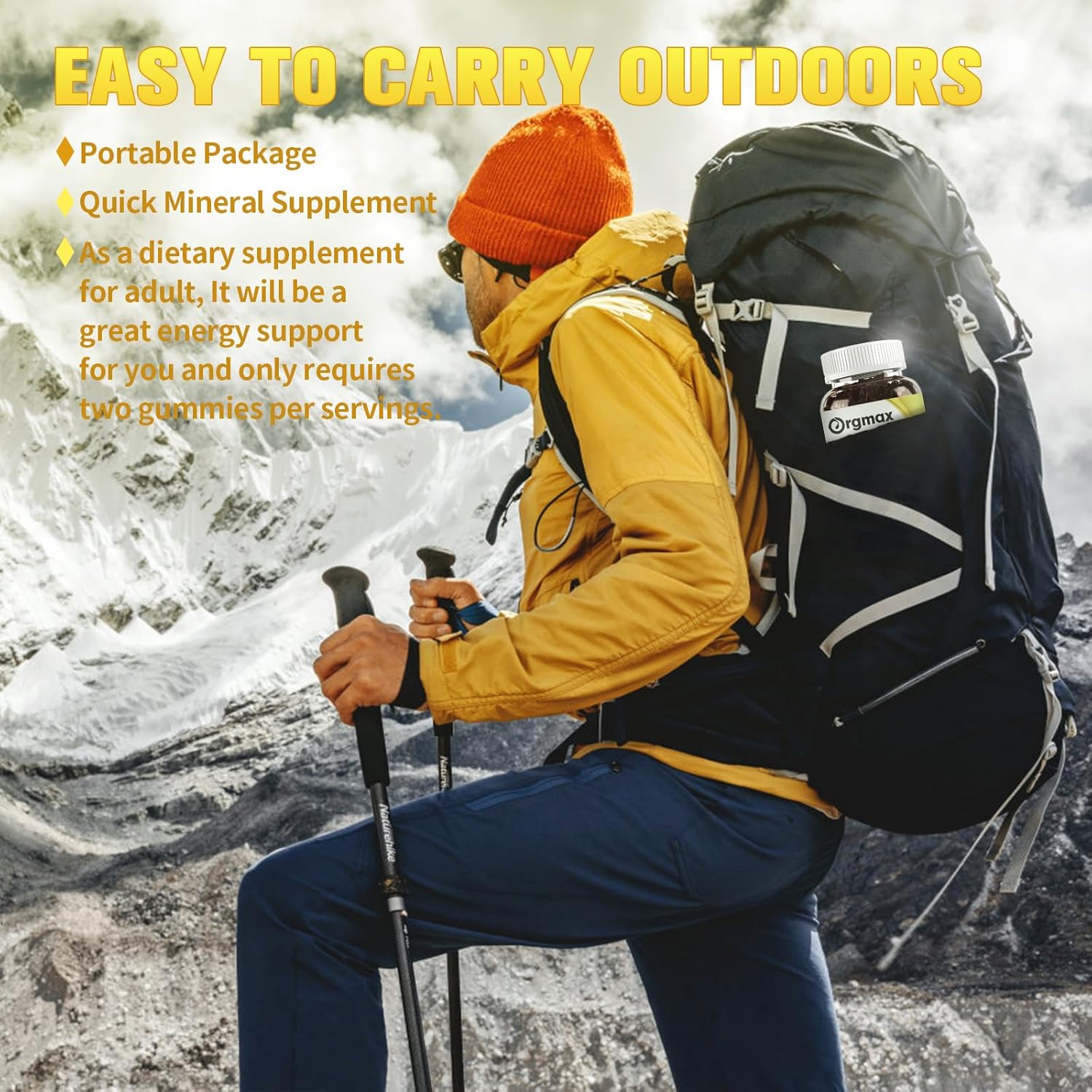 Organic Himalayan Shilajit Gummies 5000MG Supplement for Focus, Energy & Immune Support - 85+ Trace Minerals & Fulvic Acid - Men & Women - Non-GMO - 60 Count (2 Packs)