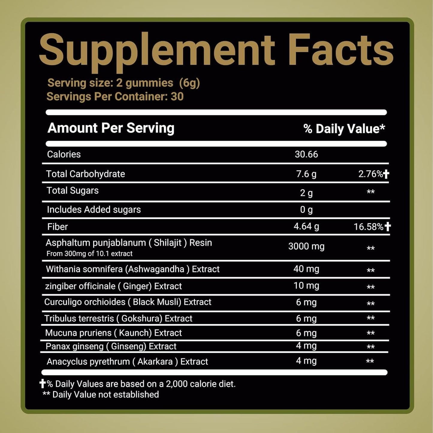 Organic Himalayan Shilajit Gummies with Ashwagandha & 85+ Trace Minerals - Non-GMO & Sugar-Free - 60 Gummies for Travel-Friendly Nutrition