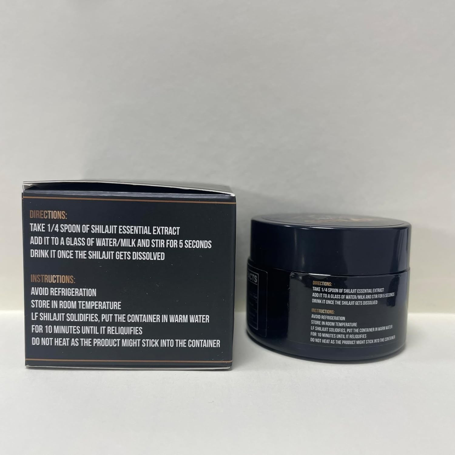 Organic Himalayan Shilajit Resin - 800mg Gold Grade with Fulvic Acid & 85+ Trace Minerals for Energy, Strength, Immunity