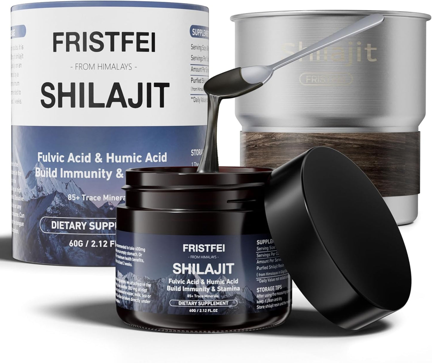 Organic Himalayan Shilajit Resin - Pure Shilajit for Men & Women | Rich in Fulvic Acid & 85+ Trace Minerals