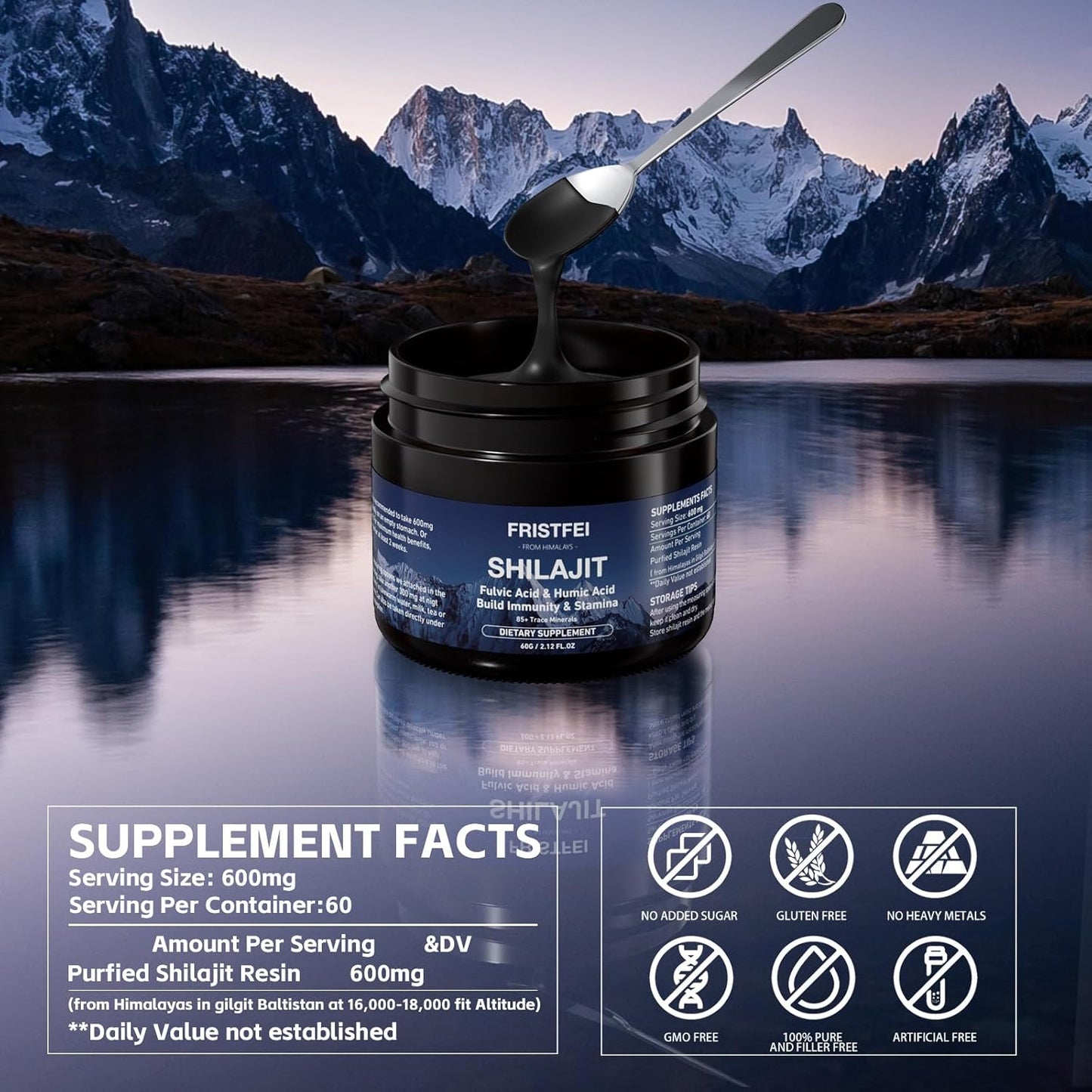 Organic Himalayan Shilajit Resin - Pure Shilajit for Men & Women | Rich in Fulvic Acid & 85+ Trace Minerals