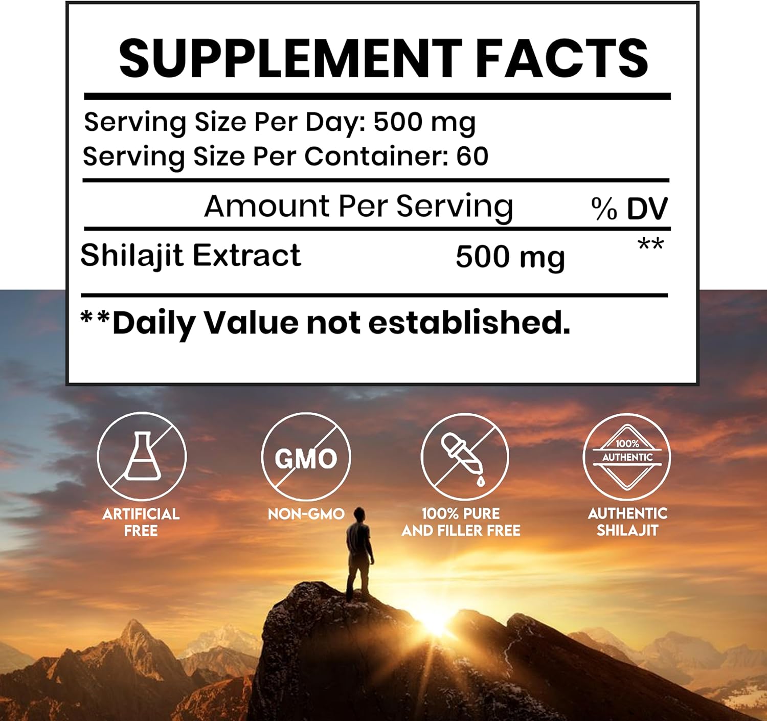 Organic Himalayan Shilajit Resin 10g | 600mg Potency | Pure Shilajit for Energy and Wellness | Men and Women Formula