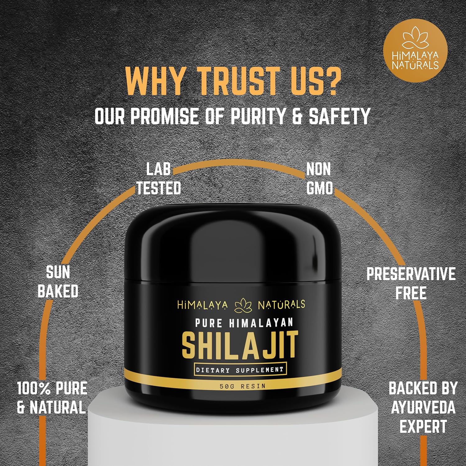 Organic Himalayan Shilajit Resin 50g - Potent Fulvic Acid, Humic Acid & 85+ Trace Minerals - Natural Detox Supplement for Bath & Oral Use