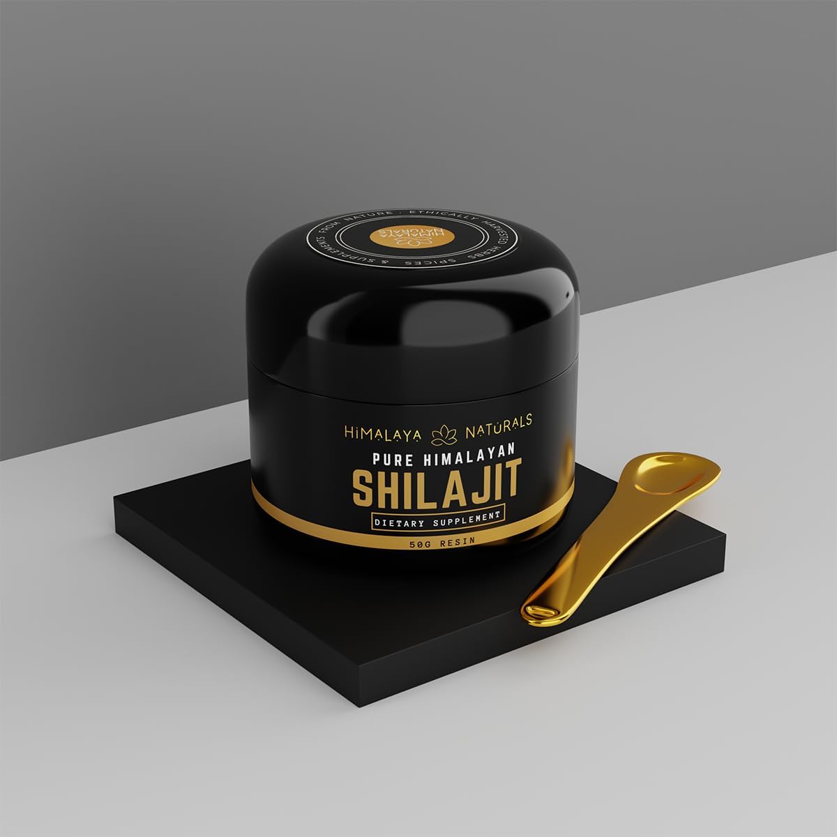 Organic Himalayan Shilajit Resin 50g - Potent Fulvic Acid, Humic Acid & 85+ Trace Minerals - Natural Detox Supplement for Bath & Oral Use