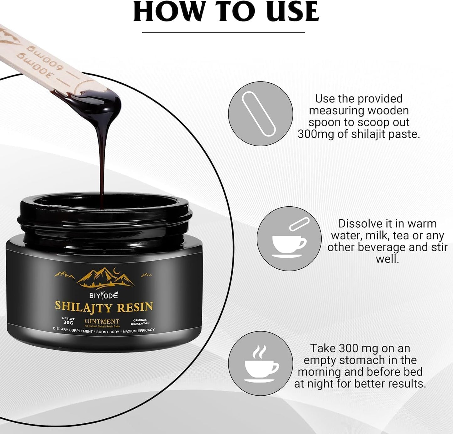 Organic Himalayan Shilajit Resin Ointment for Energy, Workout Recovery, Mental Clarity, and Sleep Quality - Pure Mineral-Rich Supplement for Men & Women