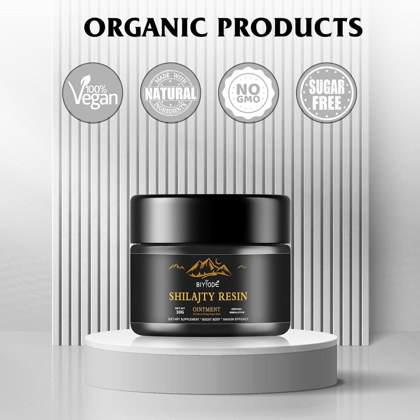 Organic Himalayan Shilajit Resin Ointment for Energy, Workout Recovery, Mental Clarity, and Sleep Quality - Pure Mineral-Rich Supplement for Men & Women