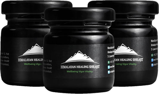 Organic Himalayan Shilajit Resin Supplement | 150g | Contains Fulvic Acid & Trace Minerals | Authentic Himalayan Healing Formula