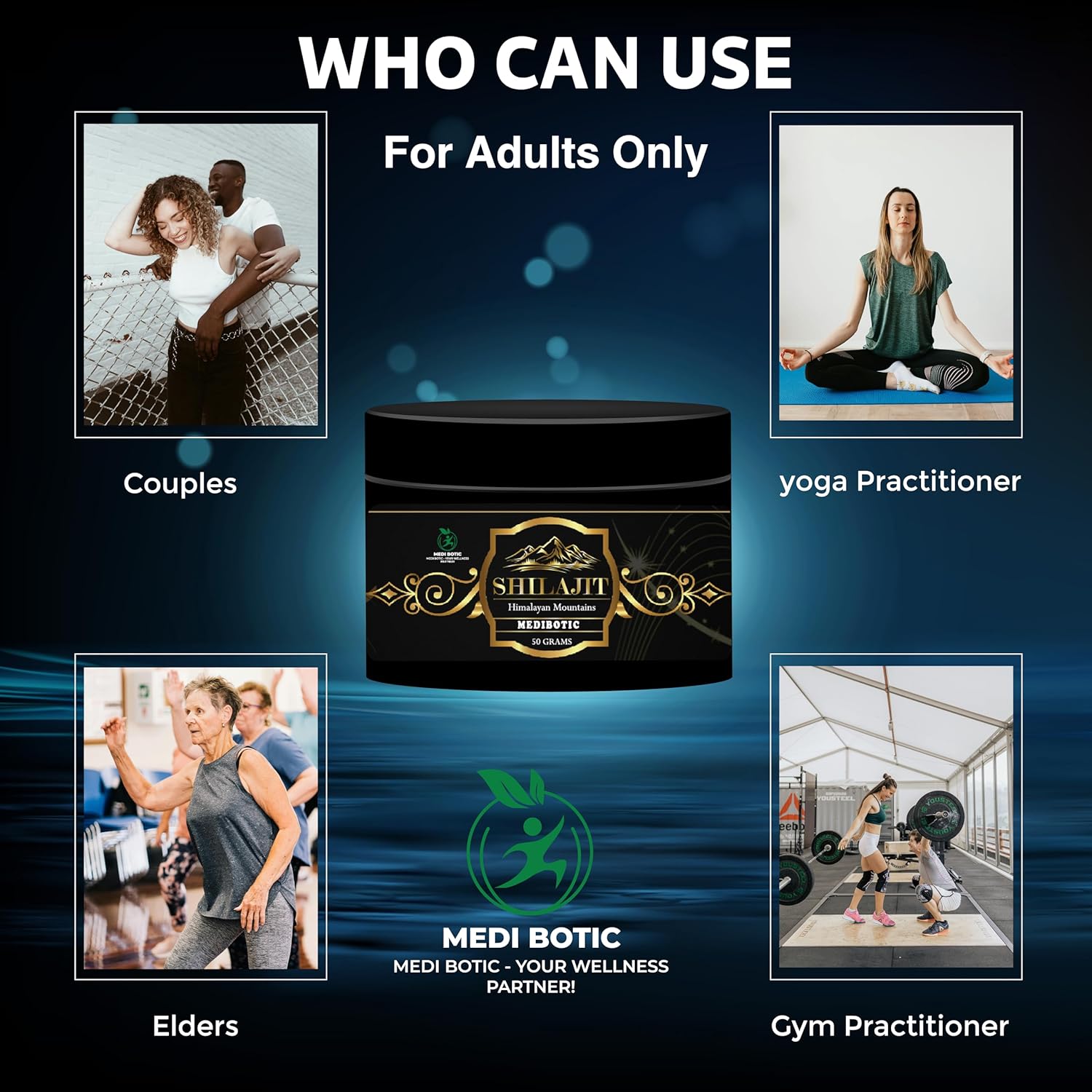 Organic Himalayan Shilajit Resin Supplement with 85+ Trace Minerals & 75% Fulvic Acid - 50g Lab Tested Energy Booster for Men & Women