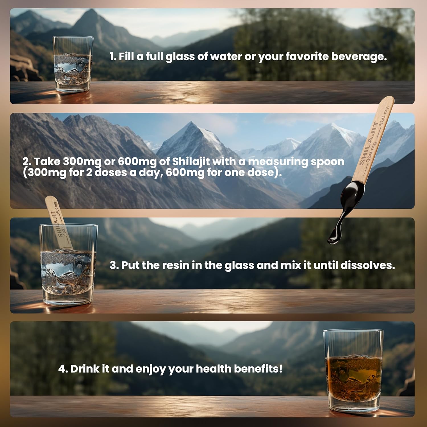 Organic Himalayan Shilajit Resin Supplement with 85+ Trace Minerals - Energy & Immune Support - 30g