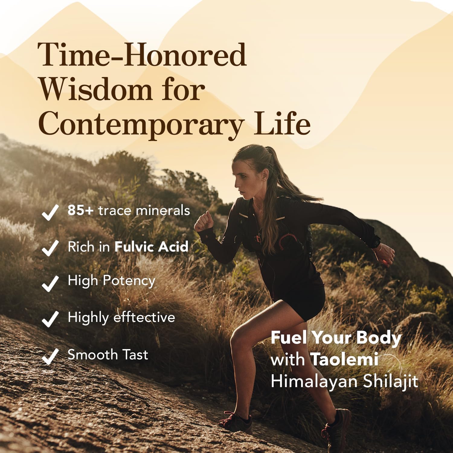 Organic Himalayan Shilajit Resin with 85+ Trace Minerals for Energy & Immune Support - Gold Grade 800MG, 60+ Servings