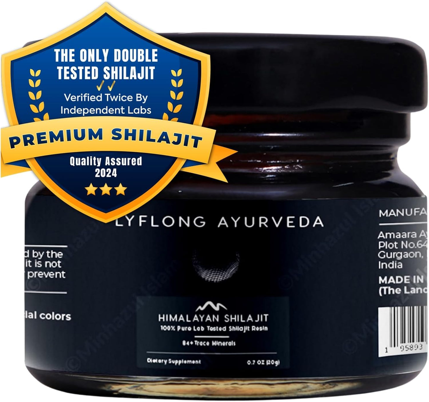 Organic Himalayan Shilajit with 75%+ Fulvic Acid & 84+ Trace Minerals - Men & Women - Lab Tested - 50 Servings