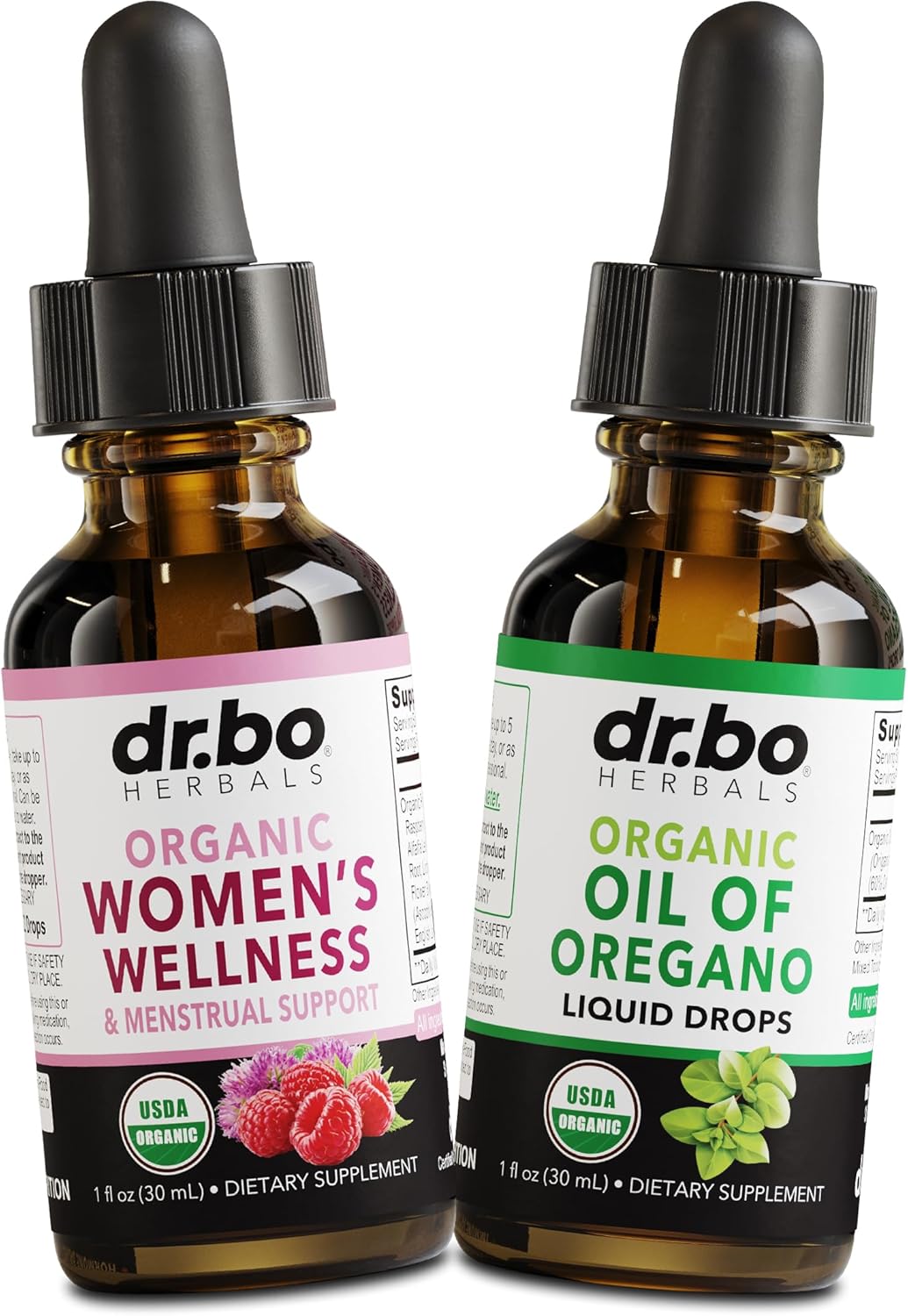 Organic Hormone Balance Drops for Women - Menstrual Support and Detox with Oregano Oil Tincture