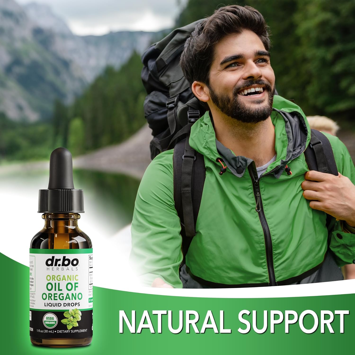 Organic Hormone Balance Drops for Women - Menstrual Support and Detox with Oregano Oil Tincture