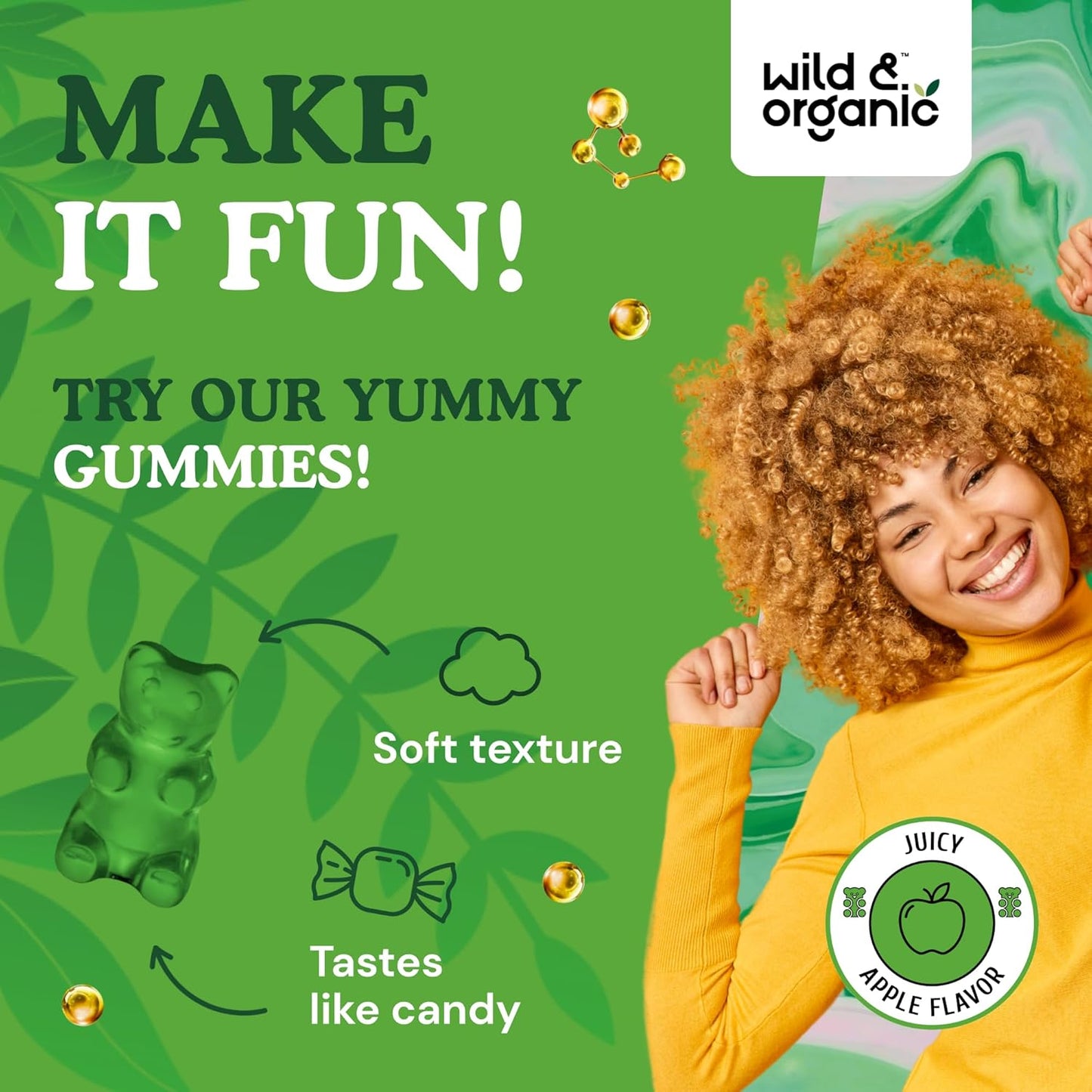 Organic Iodine Gummies with Immune Support Complex - Selenium, Zinc, and Potassium Iodide Supplement - Vegan 60ct Pectin Gummies