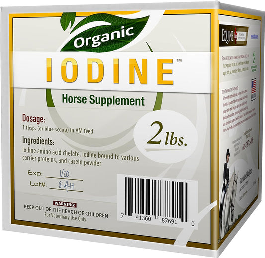 Organic Iodine Nutritional Supplement for Horses & Animals - 2 lbs. - Includes 18 Amino Acids