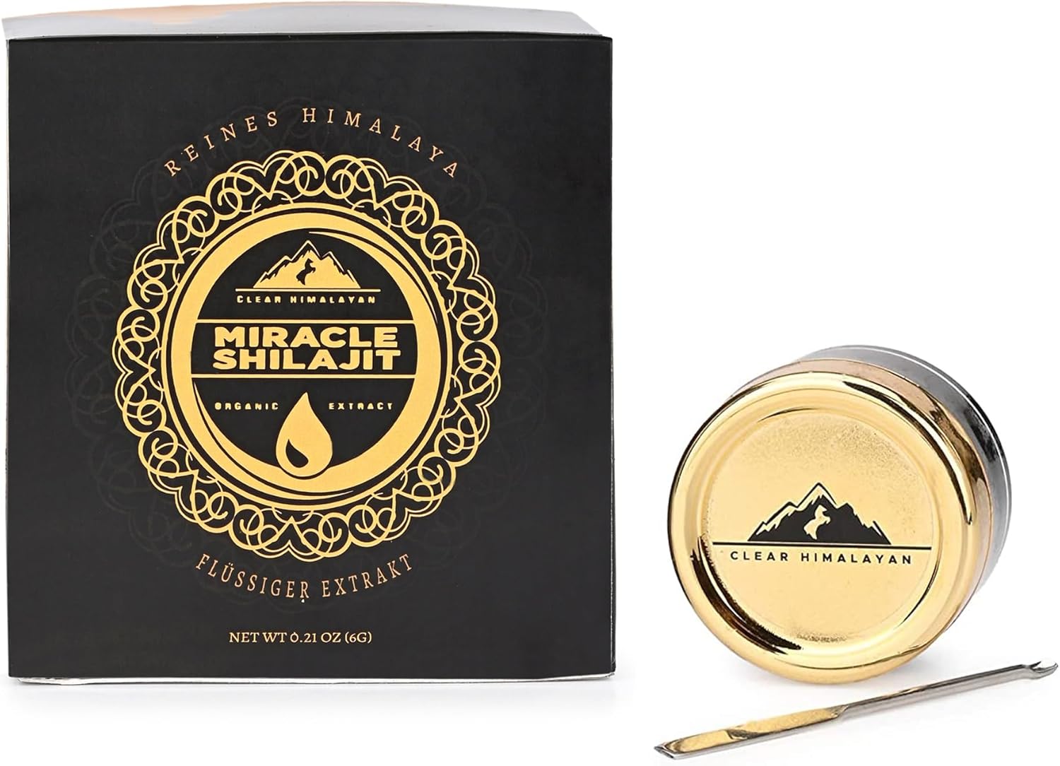 Organic ISOP Fulvic Acid Himalayan Shilajet Resin 10g - Authentic Mummyo from Himalaya Region - Natural Source of Trace Minerals - RAW (10g)