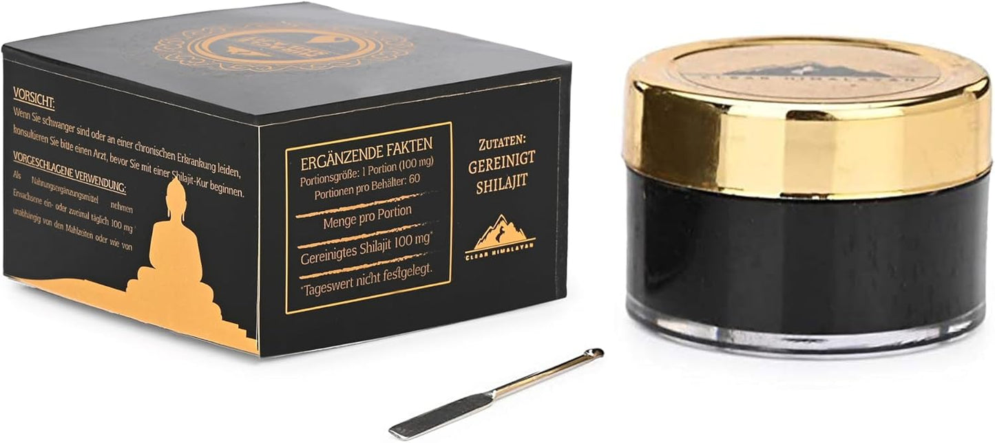 Organic ISOP Fulvic Acid Himalayan Shilajet Resin 10g - Authentic Mummyo from Himalaya Region - Natural Source of Trace Minerals - RAW (10g)