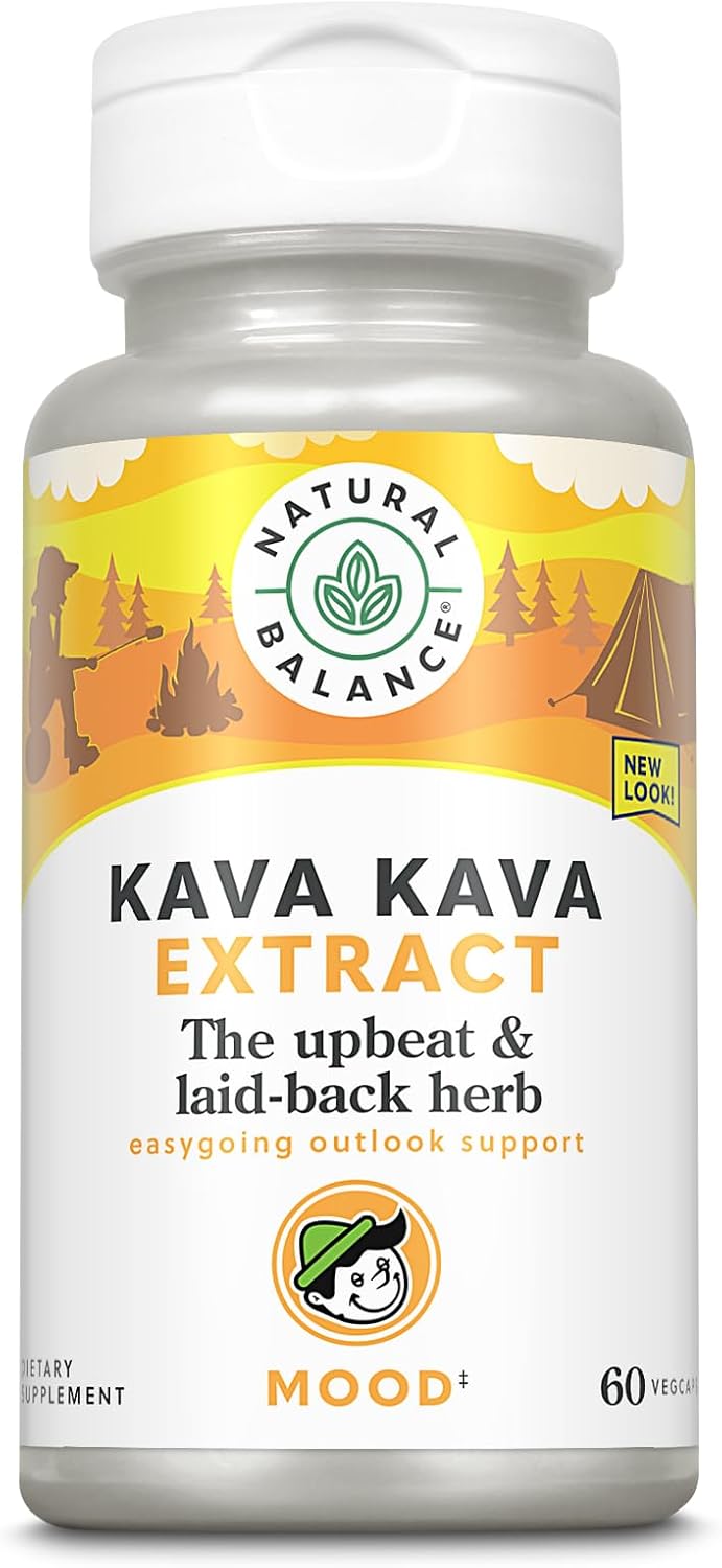 Organic Kava Kava Root Extract Capsules - 70mg of Kavalactones - 60 Vegan Capsules