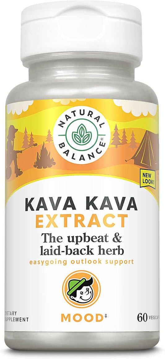 Organic Kava Kava Root Extract Capsules - 70mg of Kavalactones - 60 Vegan Capsules