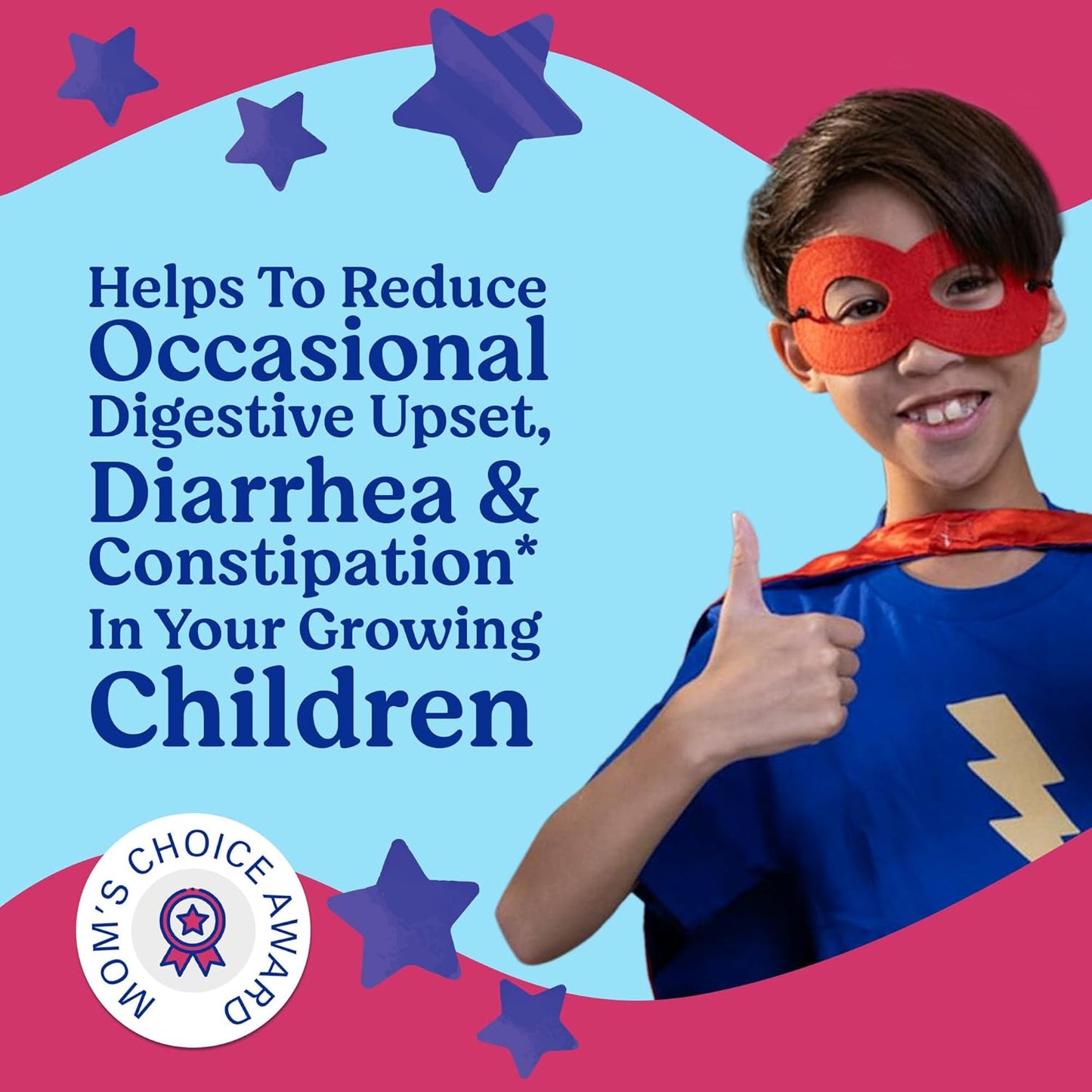 Organic Kids Probiotic Gummies for Gut Health & Immune Support - Vegan Chewable Probiotics for Children 4+, Strawberry Flavor, 30 Chews