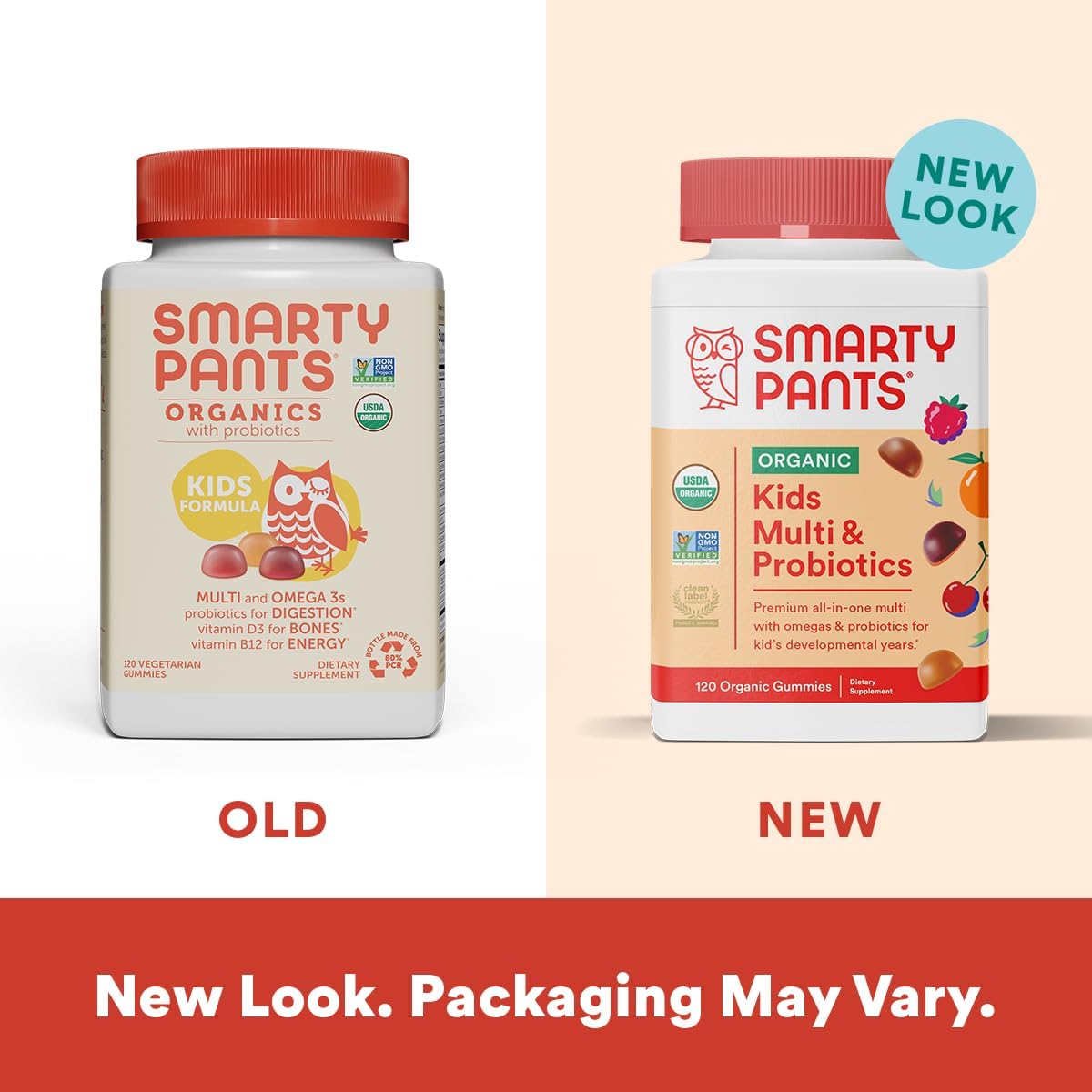 Organic Kids & Women's Multivitamin Gummies: Probiotics, Omega 3, Vitamin D3, B12, Fish Oil, Methylfolate, CoQ10