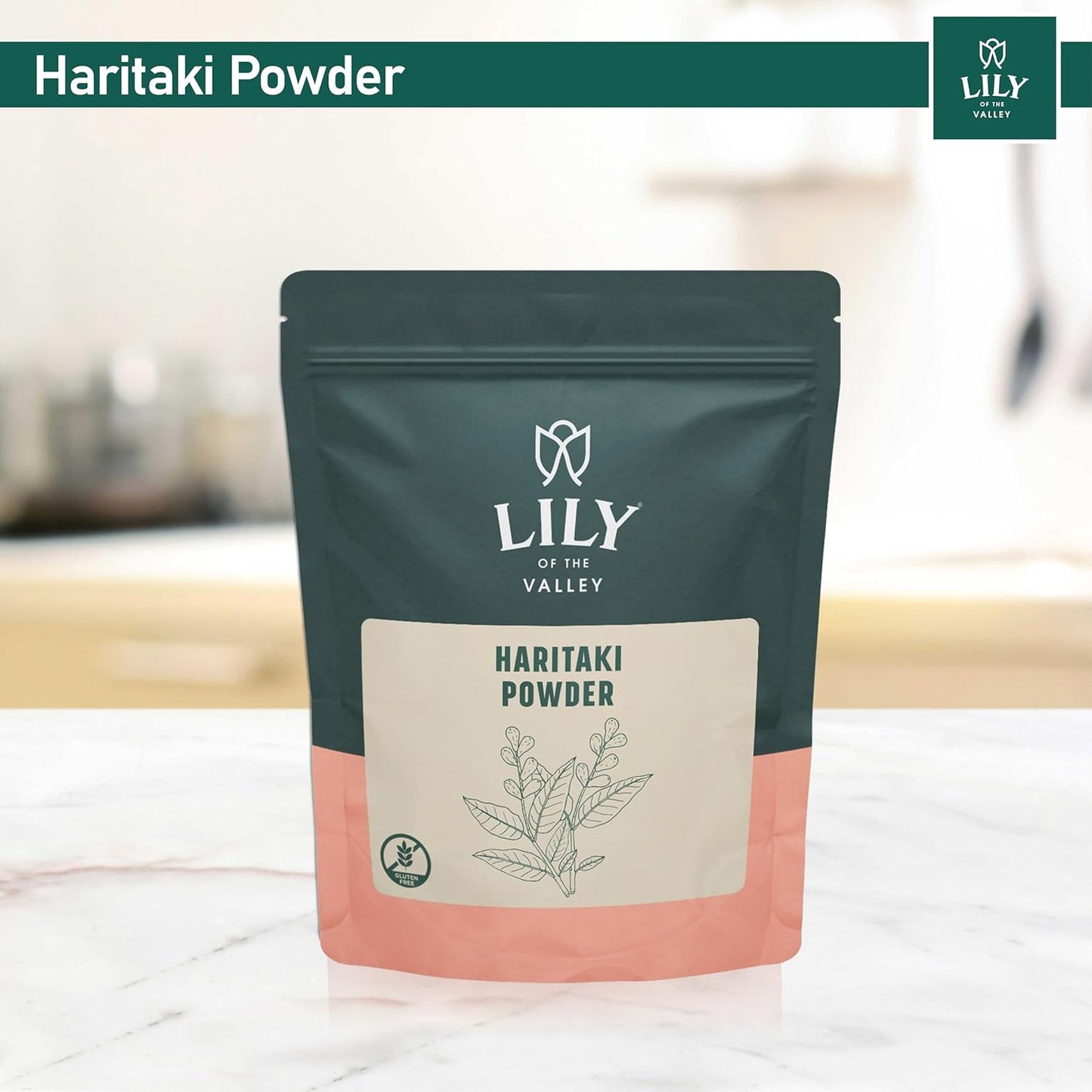 Organic Lily of the Valley Haritaki Powder from India - Ayurvedic Herb - 100% Natural, Vegan, Gluten-Free - 8oz Pack