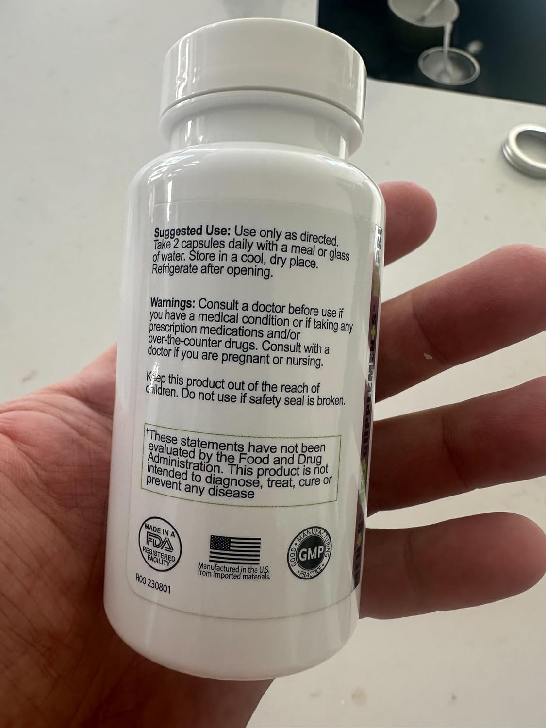 Organic Lion's Mane Mushroom Capsules - 1000mg Extract Supplement for Focus, Memory, Digestion & Immune Health - Gluten, Soy, Milk-Free - 60 Caps