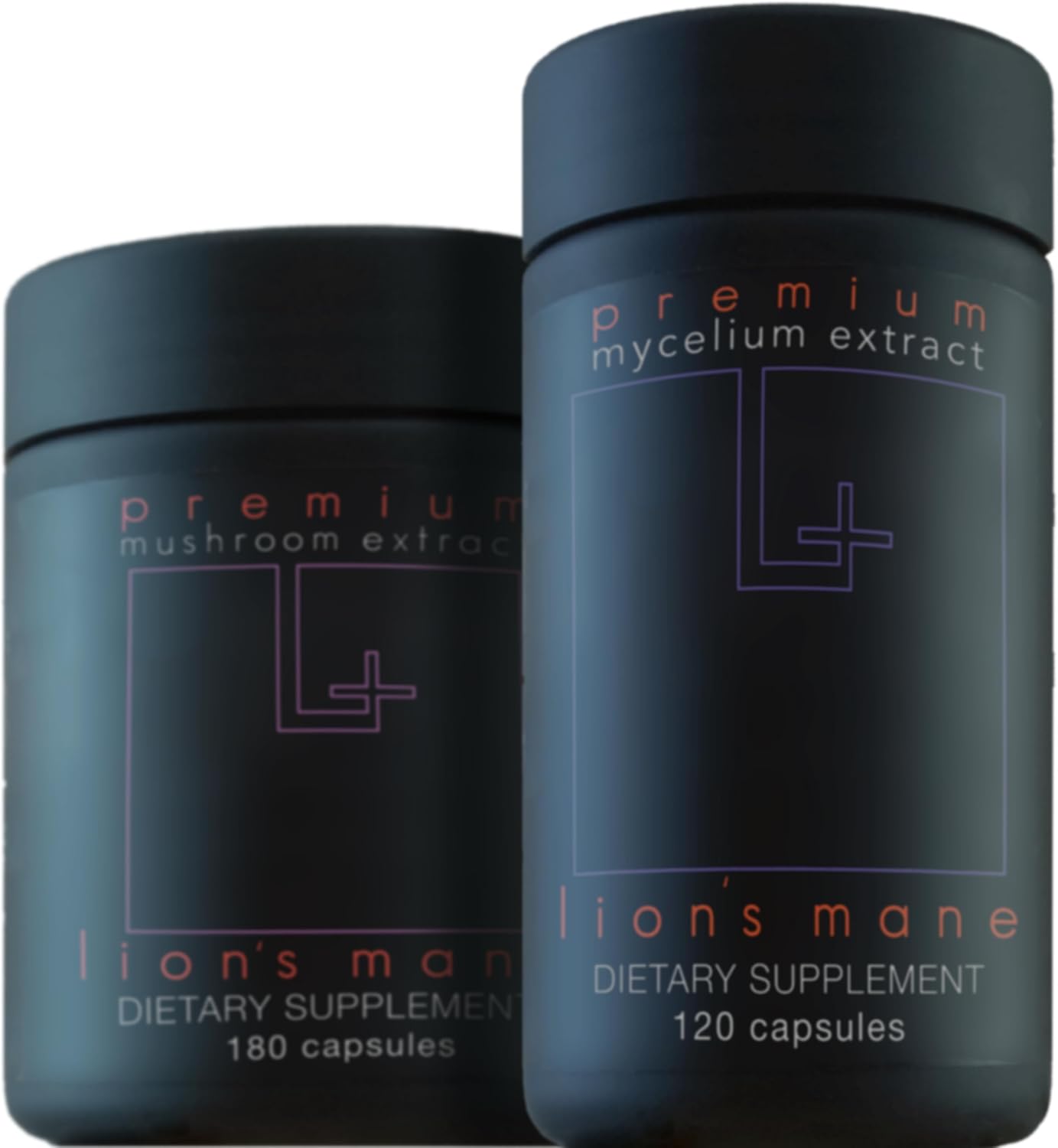 Organic Lion’s Mane Mushroom Extract 2-Pack - Fruiting Body 180 v-caps, Mycelium 120 v-caps for Brain and Nervous System Support