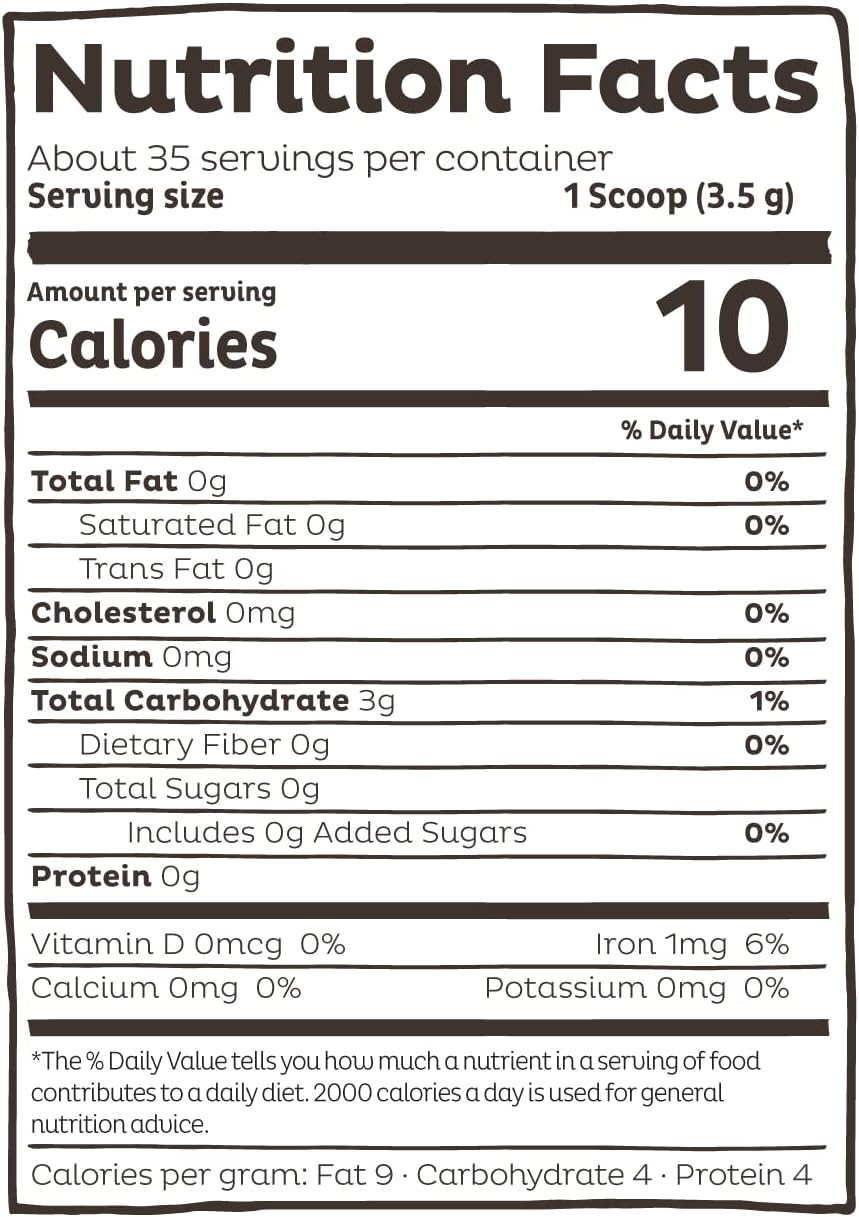 Organic Lion's Mane Powder: Vegan Nootropic Superfood for Focus - USDA Certified, Non-GMO, Plant Based - 35 Servings