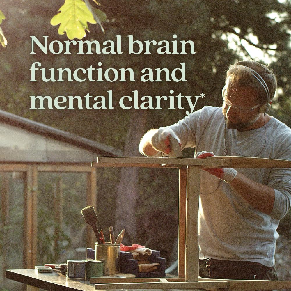 Organic Lion's Mane + Reishi Mushroom Nootropic Supplement for Mental Clarity - Vegan and Non-GMO - 60 ct