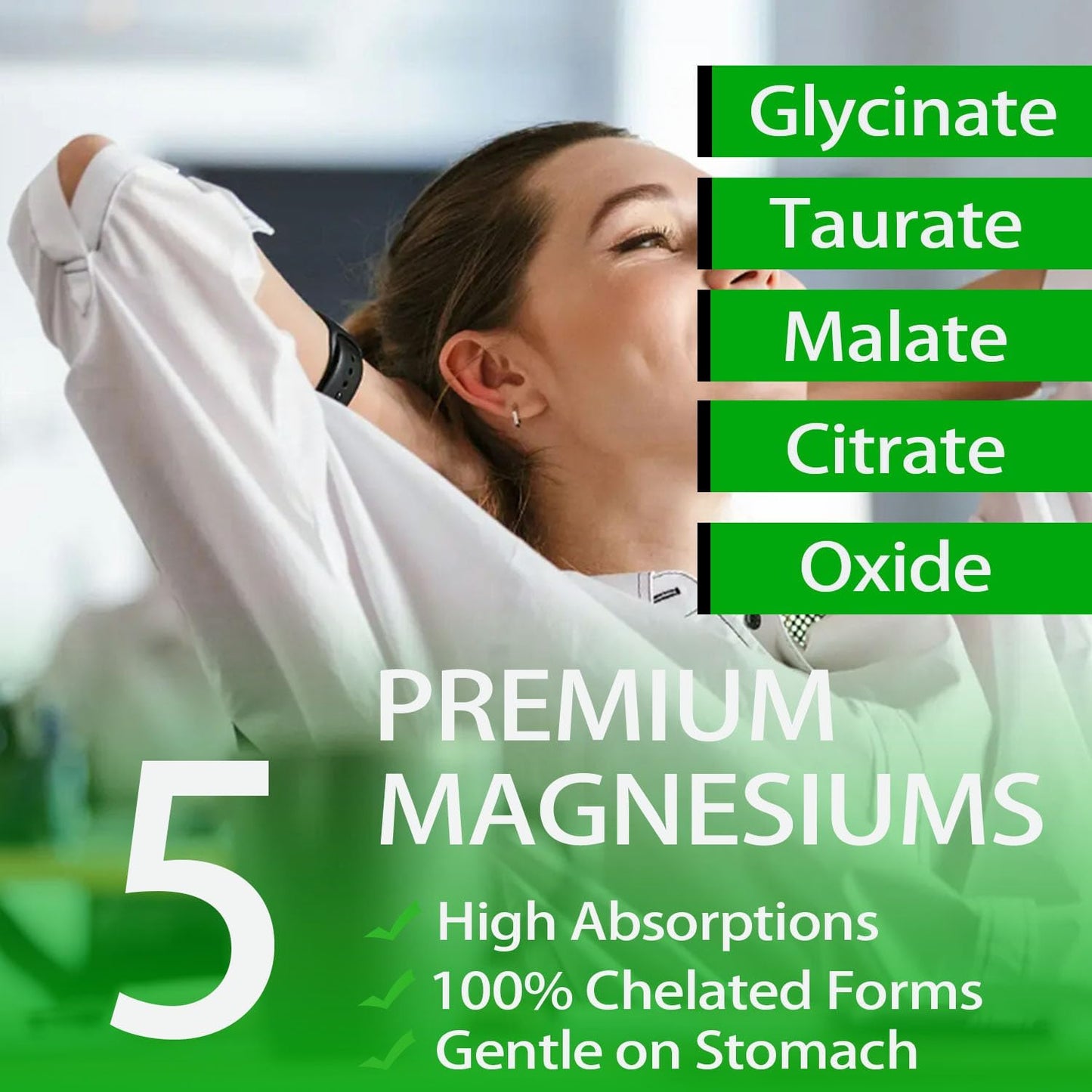 Organic Liquid Magnesium Supplement with L-Theanine and Ashwagandha for Sleep, Stress, and Nerve Health