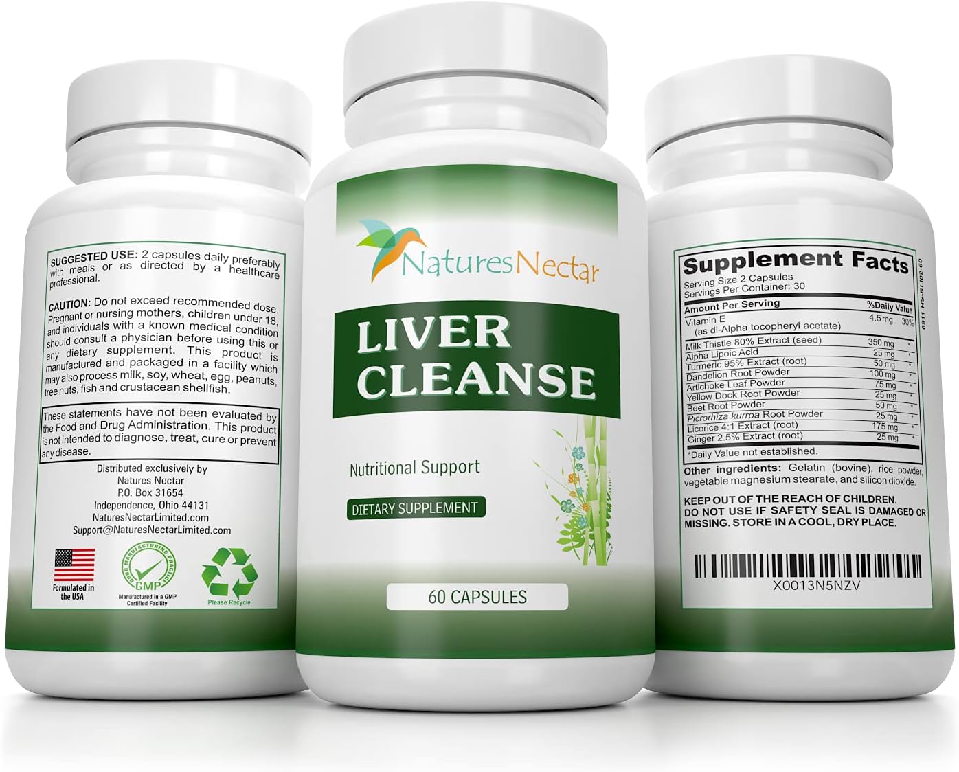 Organic Liver Cleanse & Detox Support Supplement - Natural Liver Detoxifier & Regenerator for Active and Fatty Liver - Grass Fed Liver Support Formula