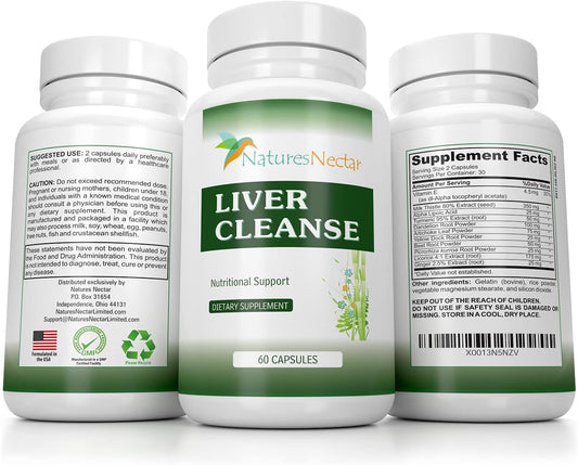 Organic Liver Cleanse & Detox Support Supplement - Natural Liver Detoxifier & Regenerator for Active and Fatty Liver - Grass Fed Liver Support Formula