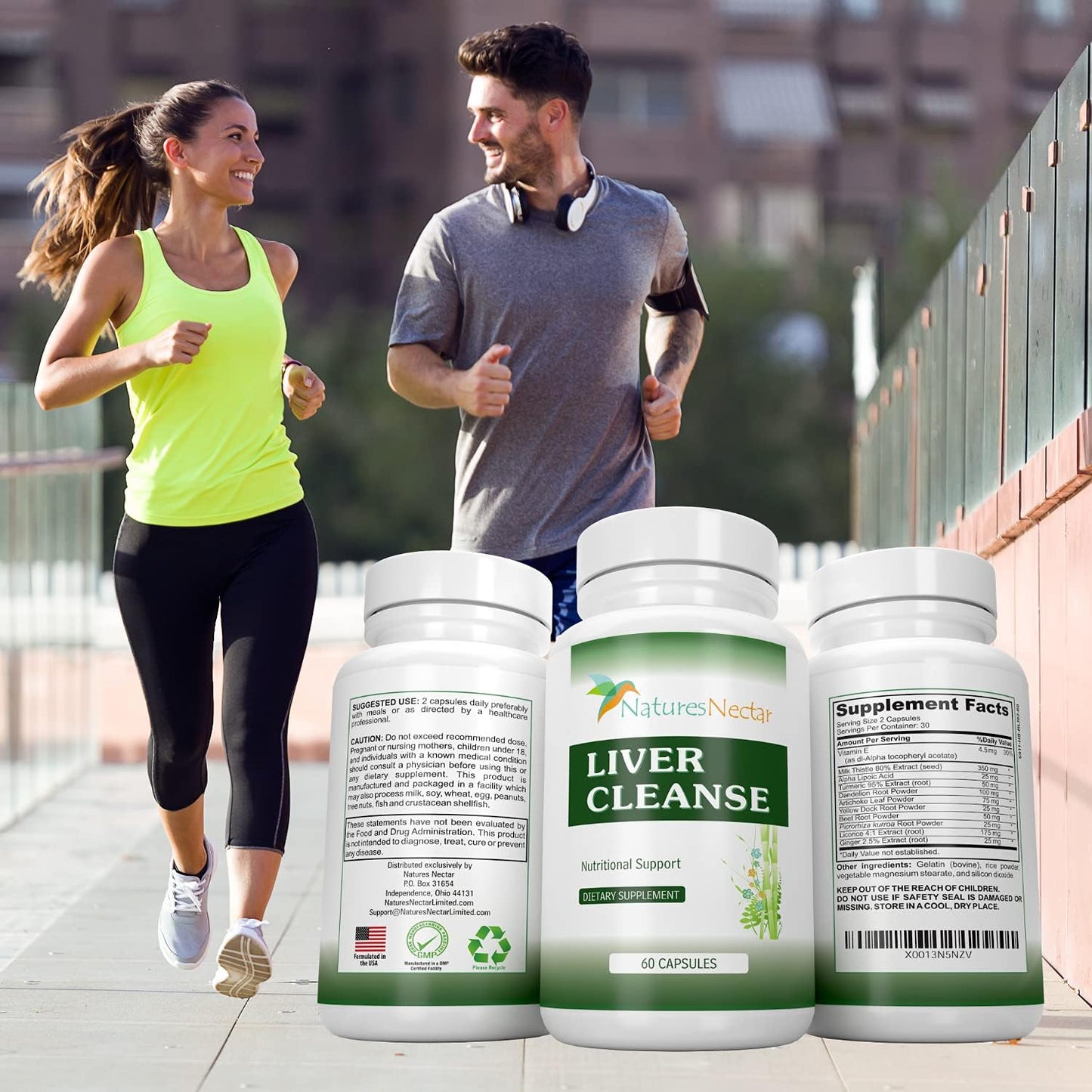 Organic Liver Cleanse & Detox Support Supplement - Natural Liver Detoxifier & Regenerator for Active and Fatty Liver - Grass Fed Liver Support Formula