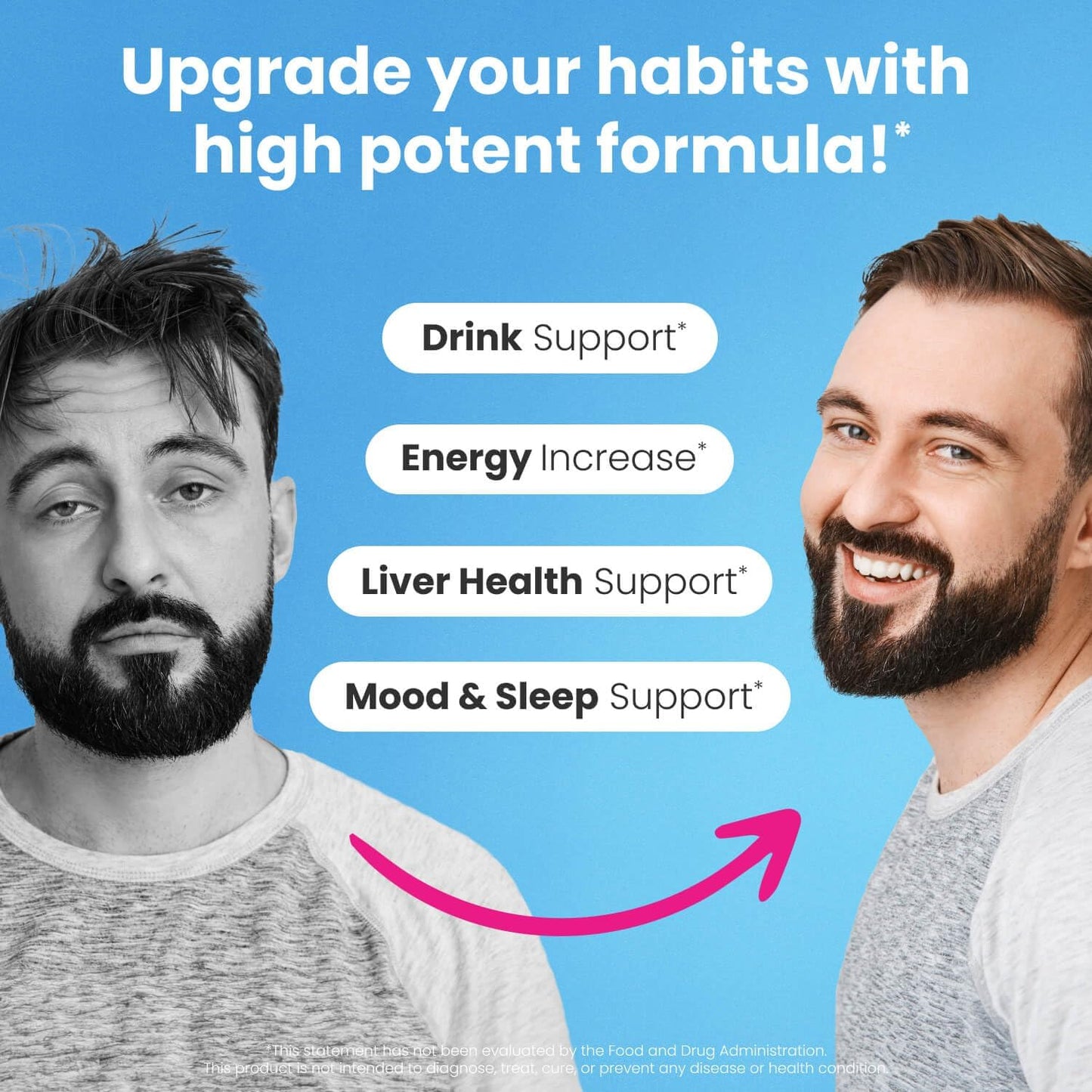 Organic Liver Detox & Craving Control Supplement with Milk Thistle, Dandelion Root, and 5HTP | Energy Support | Alcohol Alternative (80 Pills)