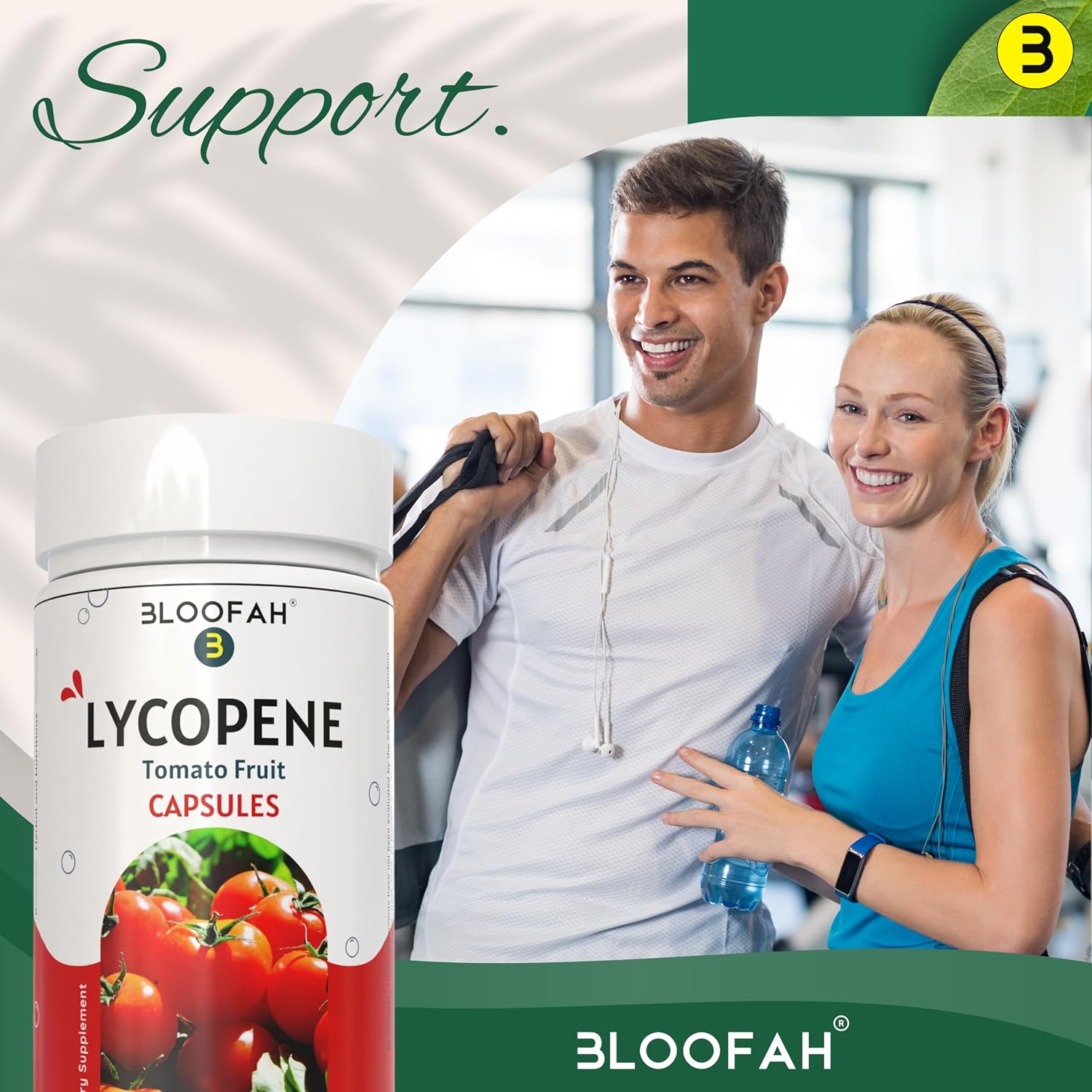 Organic Lycopene Capsules 500mg - 60 Count | Natural Carotenoid Supplement for Health | Gluten Free & Non-GMO Formula