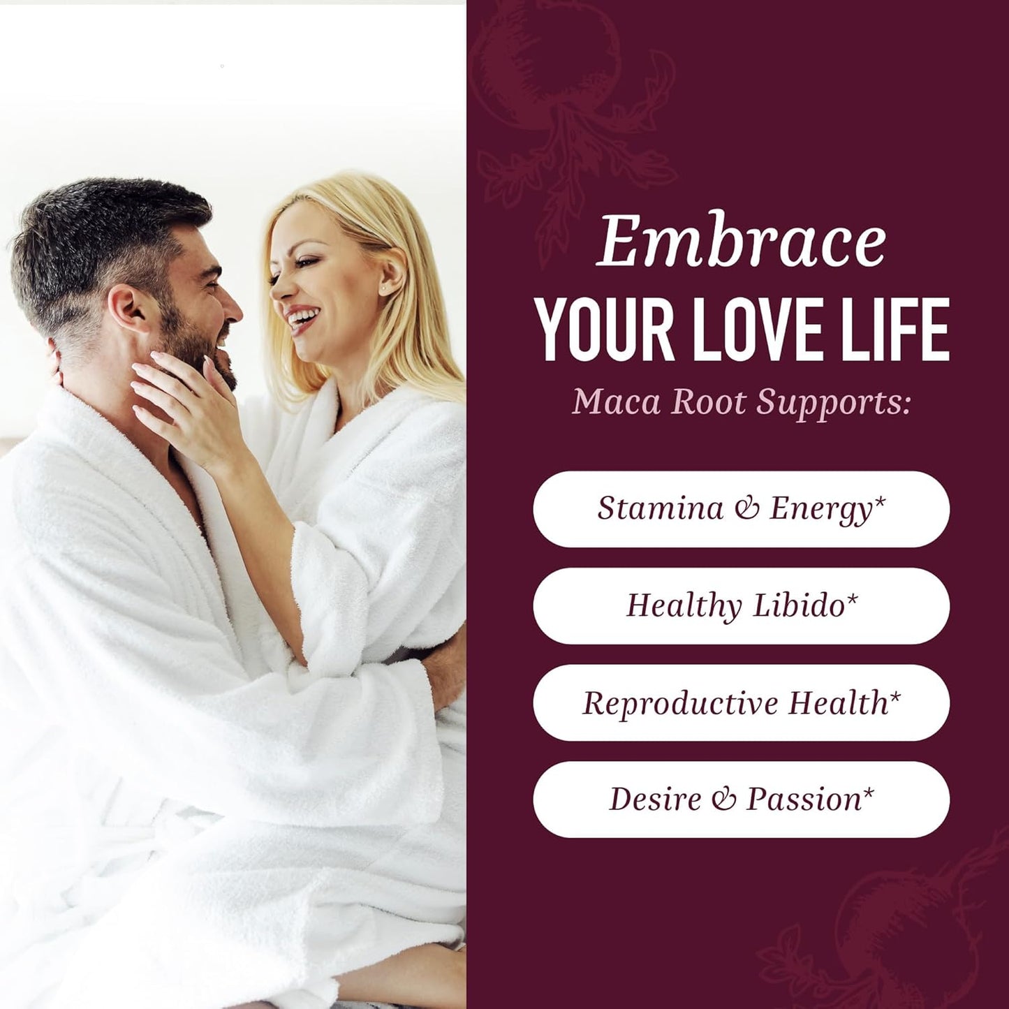 Organic Maca Root Capsules for Women | 2250MG Extra Strength Peruvian Maca Blend | Supports Energy & Hormone Balance | 120 Ct