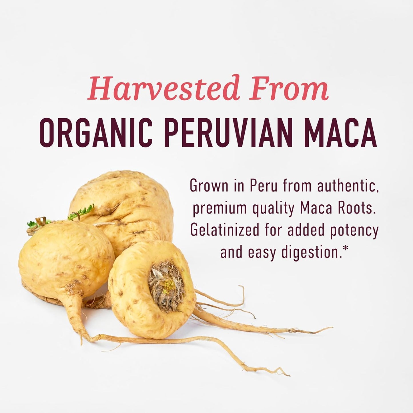 Organic Maca Root Capsules for Women | 2250MG Extra Strength Peruvian Maca Blend | Supports Energy & Hormone Balance | 120 Ct