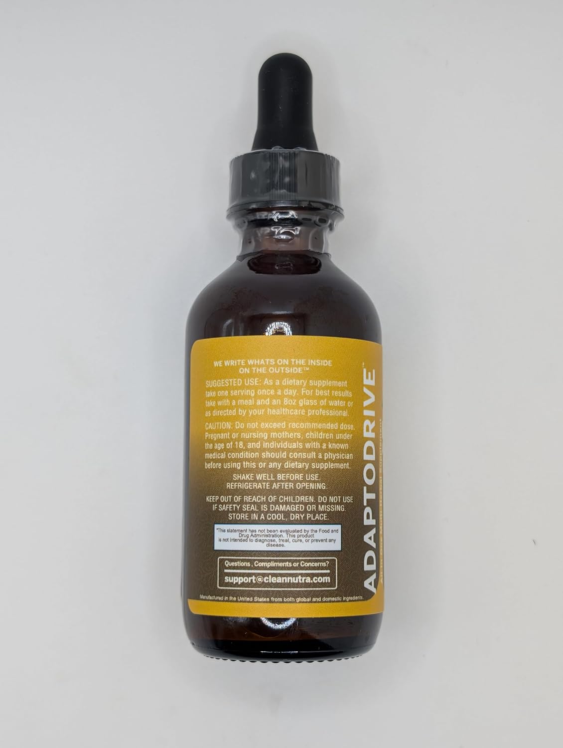 Organic Maca Root Liquid Drops with Ashwagandha - Liquid Multivitamin for Women and Men - Adapto Drive