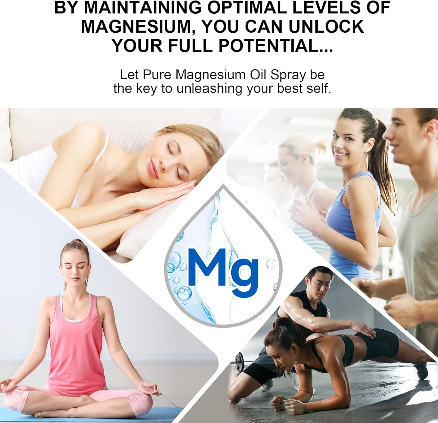 Organic Magnesium Oil Spray for Feet and Body - 2.02fl.oz Bottle, Undiluted & Easy Absorption, Promotes Healthy Hair and Skin