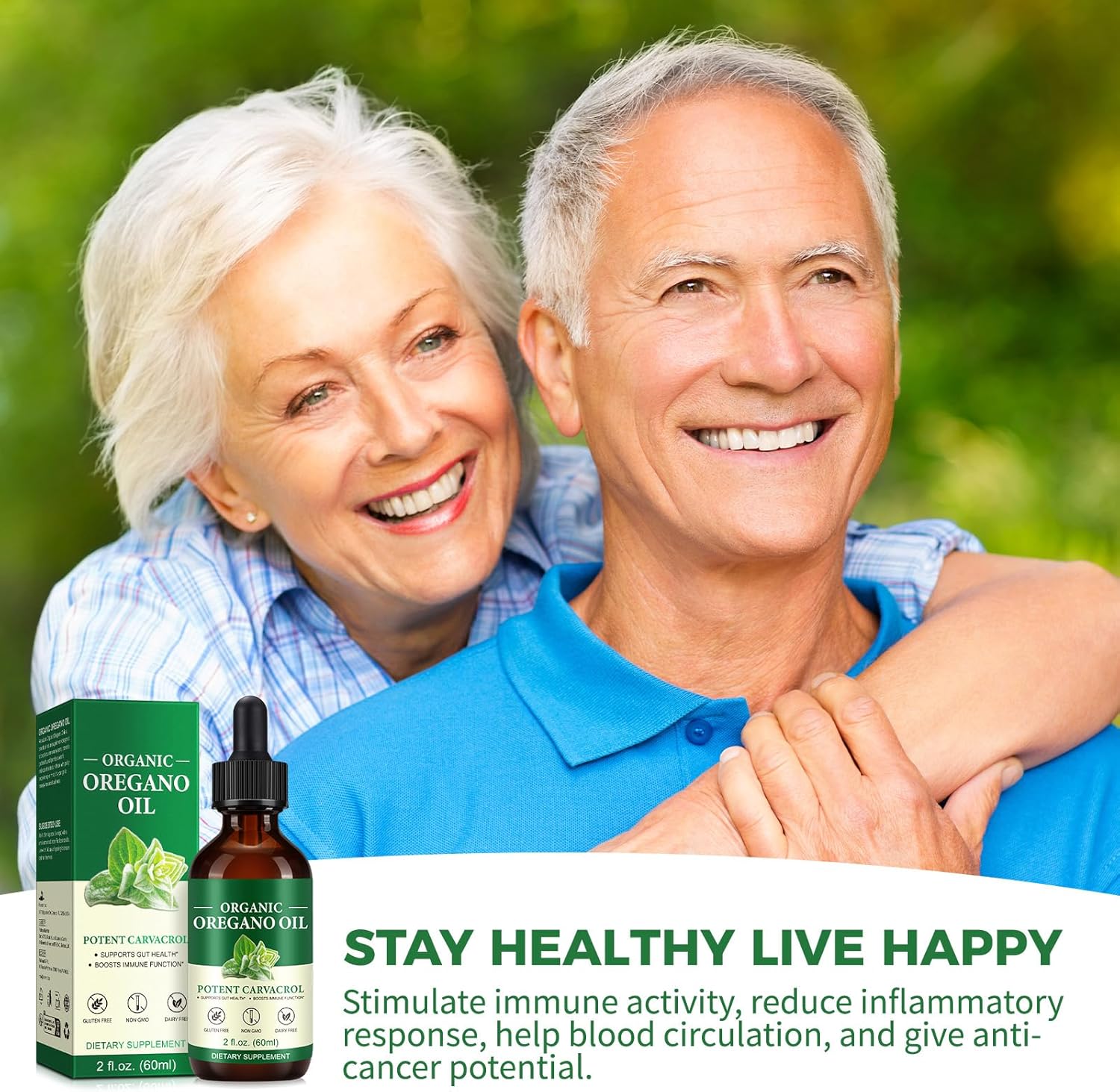 Organic Mariayu Oregano Oil for Immune Support and Improved Blood Circulation - 2 fl oz