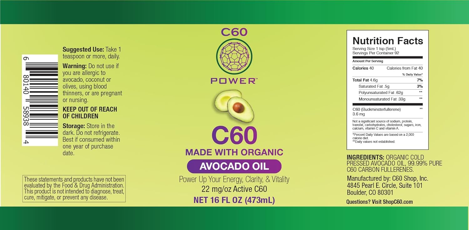 Organic MCT Coconut Oil, Avocado Oil, and Olive Oil Kit - The Executive C60 Power Set