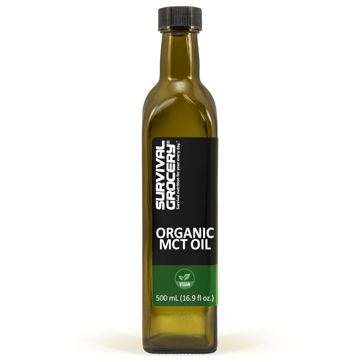 Organic MCT Oil by Survival Grocery® - 16.9 fl oz. Bottle for Health and Wellness