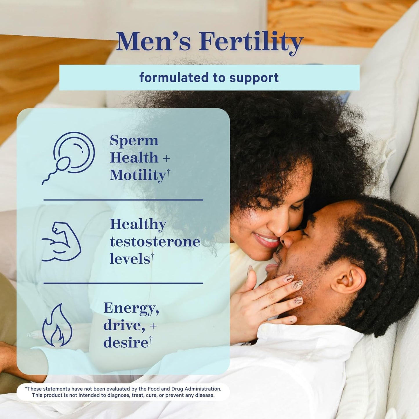 Organic Men's Fertility Tea with Green Tea, Maca Root, and Ginkgo Biloba - Mint Flavored, 15 Sachets