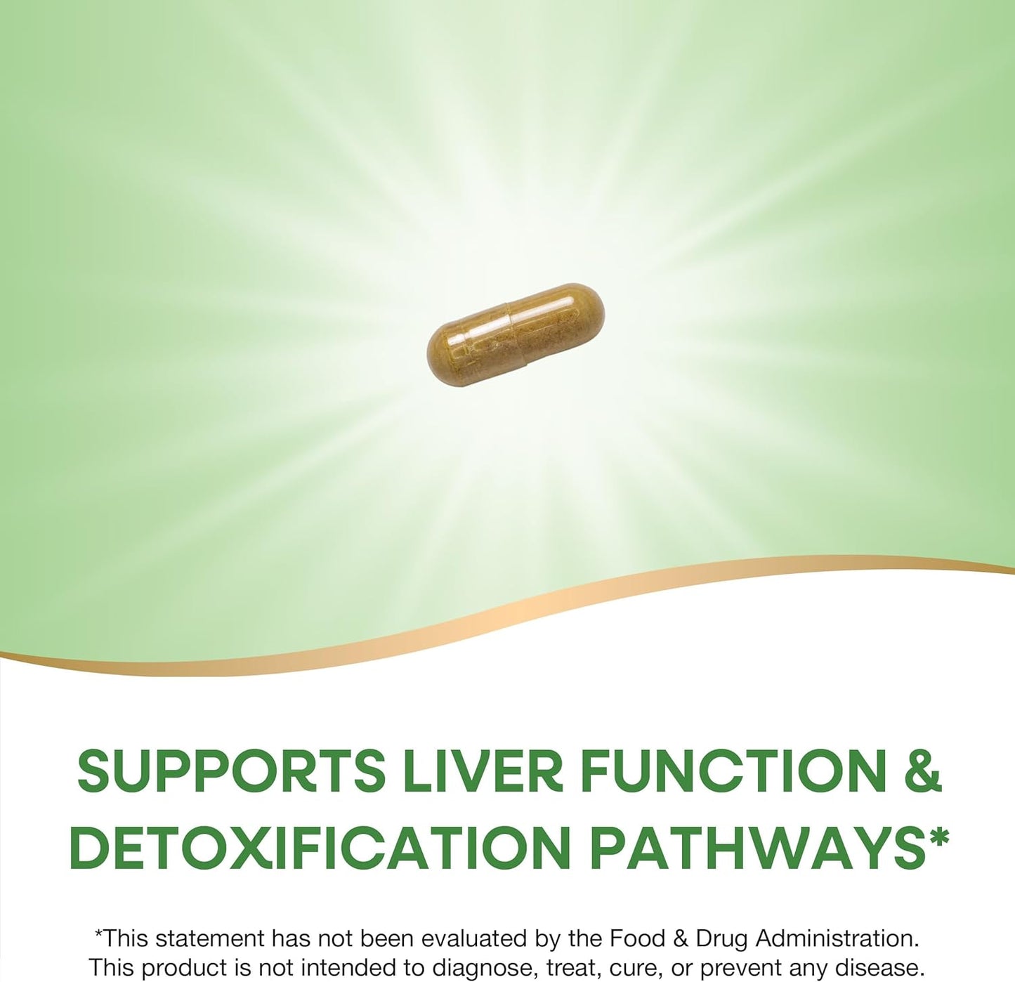 Organic Milk Thistle Capsules - Liver Support & Detox, 175mg Silymarin, Vegan, 60ct