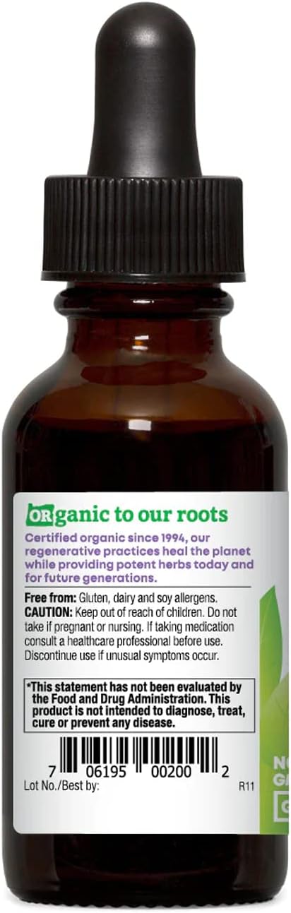 Organic Milk Thistle Dandelion Extract from Oregon's Wild Harvest - 1 fl oz