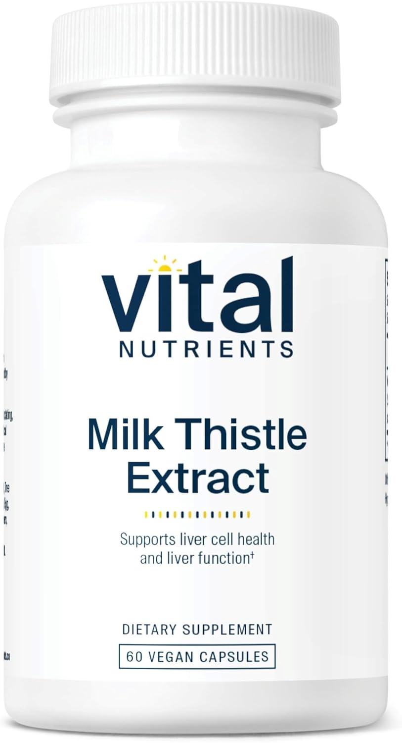 Organic Milk Thistle Extract Capsules - 250mg for Liver Detox & Antioxidant Support - Vegan, Gluten-Free - Non-GMO Liver Health Supplement - 60 Count