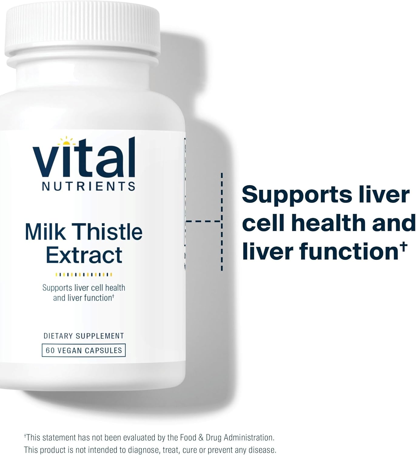 Organic Milk Thistle Extract Capsules - 250mg for Liver Detox & Antioxidant Support - Vegan, Gluten-Free - Non-GMO Liver Health Supplement - 60 Count