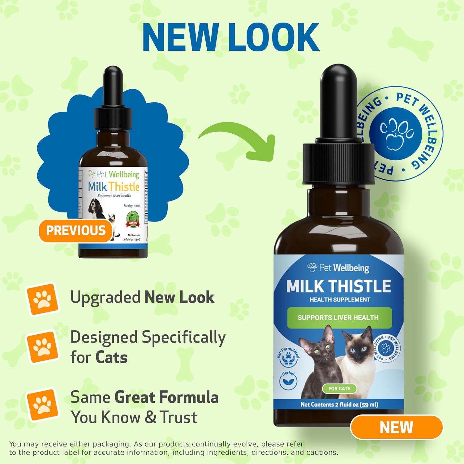 Organic Milk Thistle for Cats - Supports Liver Health, Detoxification, Antioxidants - Herbal Supplement for Liver Cell Support - 2 fl oz